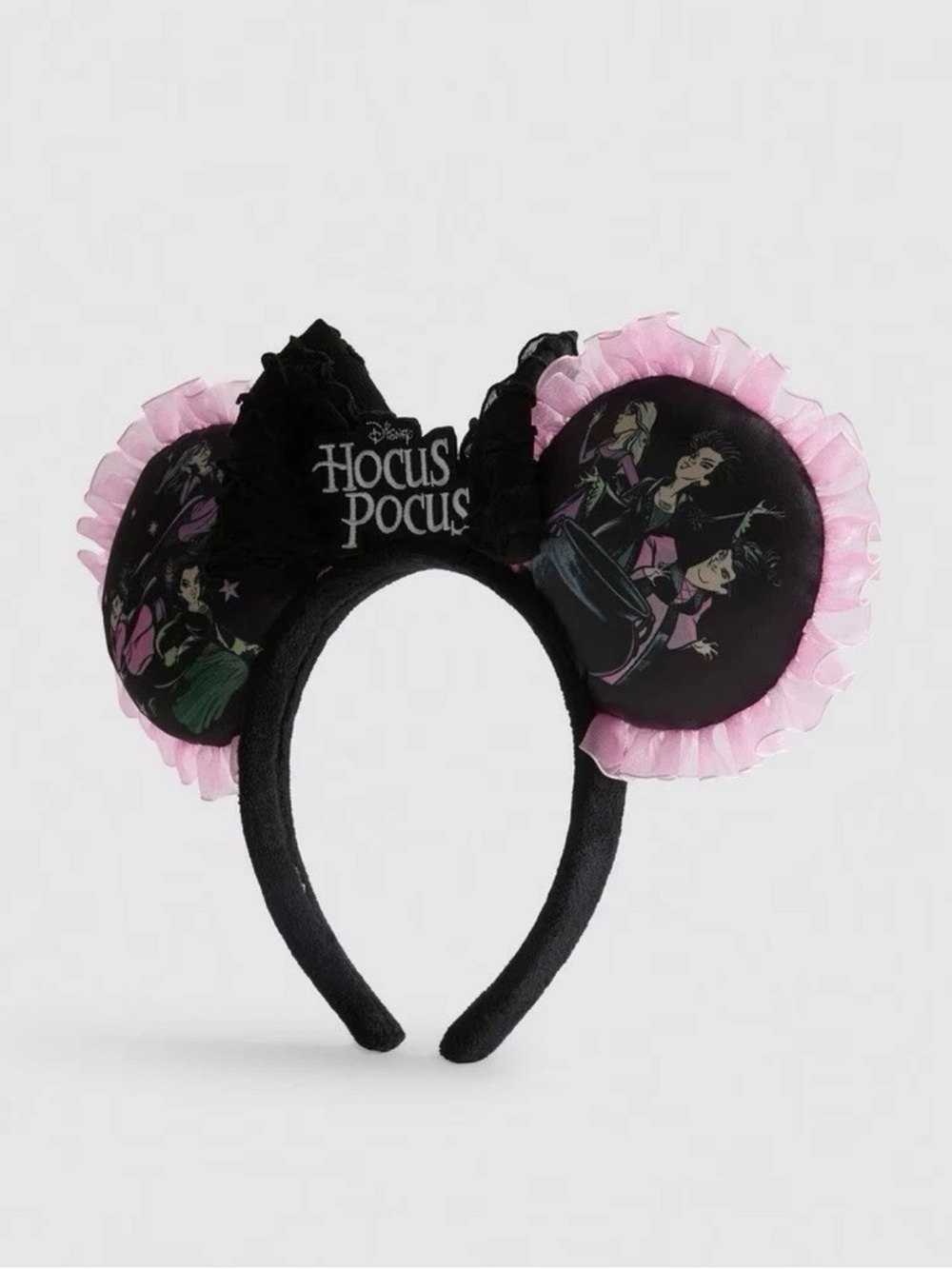 Hocus pocus Black & Pink Ear Headband